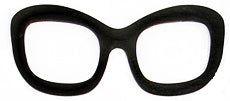 Glasses 3 - Square Rim - Jumbo